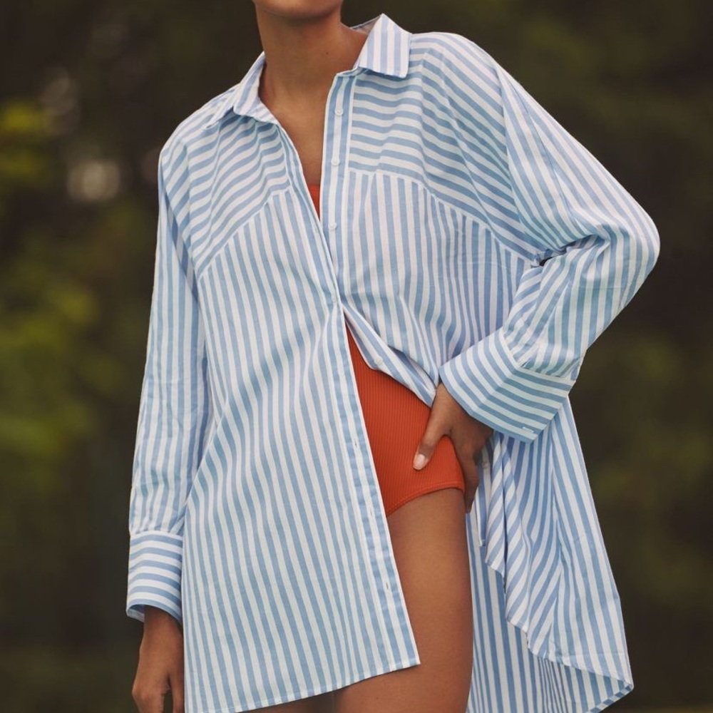 Anthropologie oversized button up